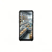 Водонепроницаемый прочный портативный ПДА 2D Считыватель штрих-кодов NFC Дактилоскопический датчик по желанию для сбора данных в полевых условиях