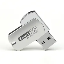 Chiavetta USB Rotante con Logo Inciso in Metallo 2.0