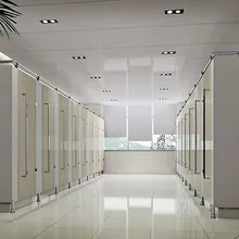 Ofis Binası Projesi HPL Kompakt Laminat Panel Tuvalet Kabinleri Bölme Sistemi