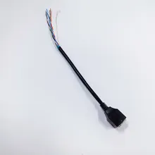 8p PCB Kalkanı RJ45 Dişi Ethernet Bağlantı Noktası RJ45 Soket Jack Rj-45 Kablo Uçları Soyulmuş Bağlantı Aksesuarı CAT6 FTP RJ45 Soket Kablo