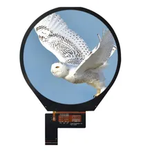 3.4 Inci 800*800 Layar LCD Bulat Lampu Latar LED Antarmuka Mipi Modul Layar TFT