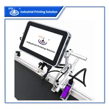 IPS-8101 Économique 10.1 Machine d'impression à jet d'encre à écran tactile pour numéro de lot, code-barres, code QR, datamatrix pour ligne d'emballage de bouteilles, machine de codage à jet d'encre