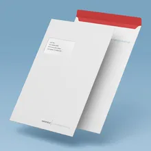 Benutzerdefinierte rechteckige Druckdesign-Mailumschlag