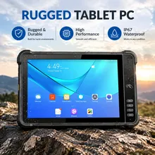 جهاز لوحي متين بنظام Android مقاس 10.1 بوصة مع ماسح باركود 2D مدمج وNFC