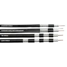 70ohm Rg59/RG6/Rg11 كابل كوكسيل مع غلاف PVC، PVC