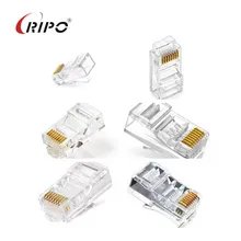UTP Cat5e 이더넷 RJ45 8p8c LAN 케이블 네트워크 RJ45 플러그 리포