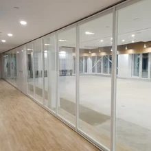 Sistema di partizione in vetro per ufficio interno bloccabile