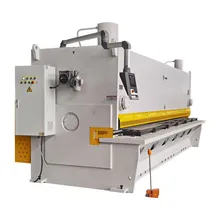 Máquina de Corte Hidráulico de Alta Precisão, Marca Rongwin, Adequada para a Indústria Metalúrgica, Sistema de Controle Automático PLC