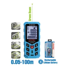 Fixtec 0.05-100m grüner Laser-Distanzmessgerät digitales Entfernungsmessgerät Laserband Distanzmesser Sensor Distanzmeter