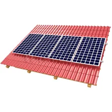 Sistem Racking Solar Atap Genteng dengan Klem Atap