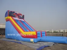 PVC 인플레이터블 워터 슬라이드와 물풀