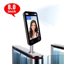 8.0-Inch 3D ระบบควบคุมการเข้าถึงด้วยการจดจำใบหน้าและเซ็นเซอร์ลายนิ้วมือ