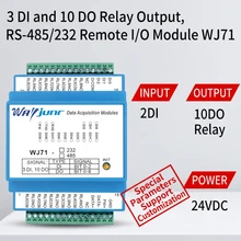Drei-Wege-Schalter-Eingang, Zehn-Wege-Relais-Ausgang RS-485/232 Fern-I/O-Modul Sensorsignal