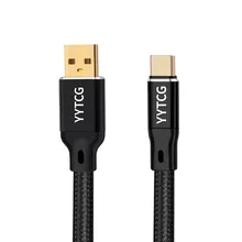 محول صوتي رقمي إلى تماثلي عبر USB A-C مع مضخم صوت وكابل بيانات صوتية 2.0