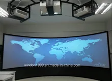 150 Layar Proyeksi Lengkung Format Besar Inch untuk Sistem Simulator