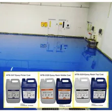 Sistema di rivestimento per pavimenti in resina epossidica impermeabile di colore uniforme