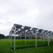 Sistema de Suporte Solar Montado no Solo Durável para Montagem Rápida