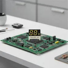 고휘도 이중 디지털 LED 온도 모니터 - 0.47 인치