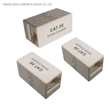 Cat5e/CAT6/CAT6A UTP RJ45-RJ45 8p8c Acoplador en línea Jack Keystone RJ45 Conector de red acoplador en línea módulo Jack