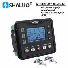 ATS420 ATS420r Mebay Generatore ATS Controllore Modulo di Controllo Interruttore Doppia Alimentazione Pannello LCD Intelligente Programmabile Alimentazione CC