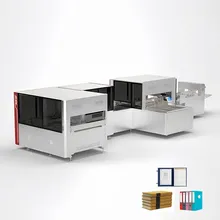 Macchina automatica per la produzione di copertine rigide per quaderni, macchina per la realizzazione di copertine per raccoglitori