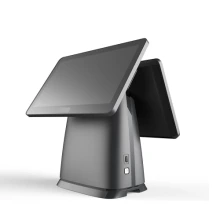15.6 เครื่องคอมพิวเตอร์ POS ดีไซน์พิเศษ รองรับการปรับแต่งโลโก้ เครื่องลงทะเบียนเงินสด เทอร์มินัล Intel Core ระบบปฏิบัติการ Android คอมพิวเตอร์หน้าจอสัมผัส POS