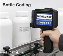 Wdotmark Thermische Handheld-Ablaufdatum QR-Code Barcode Chargen-Handdruck Tintenstrahldrucker
