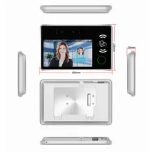 Sistema di Controllo Accessi con Riconoscimento Facciale Biometrico Dinamico a Schermo Touch per Lettore di Presenza dei Dipendenti 5-Inch