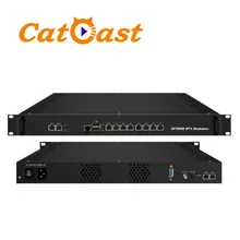 เกตเวย์ IPTV + โมดูเลเตอร์พร้อมสตรีม IP ผ่าน HTTP UDP Rtp Rtsp และ Hls ไปยัง RF ดิจิตอล
