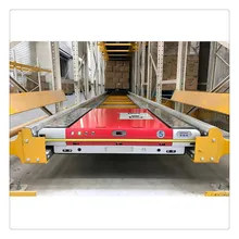 Systèmes de rayonnage automatique avec chariots de navette radio, palettes mobiles, étagères