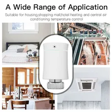 Özel Tuya Zigbee Akıllı Termostatik Radyatör Vanası Uygulama Kontrolü