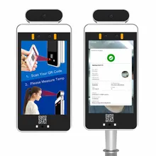Sistema de Control de Acceso con Escáner Térmico Automático y Escáner de Código QR de la UE