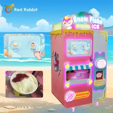 レッドラビット商業用コイン式雪の結晶アイスクリーム自動販売機製造元