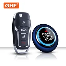 Sistema di allarme per localizzazione dell'auto con ingresso keyless, avviamento e arresto con pulsante