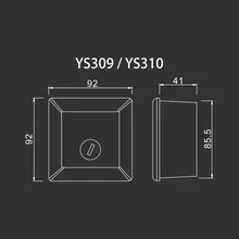 Многофункциональный переключатель Yoursensor с пятью кнопками для использования с дверью мусорного контейнера