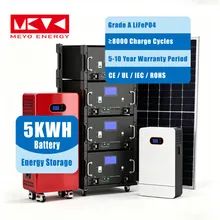5kwh Wohnliches skalierbares Batterierack montiertes hybrides stapelbares intelligentes Speichersystem