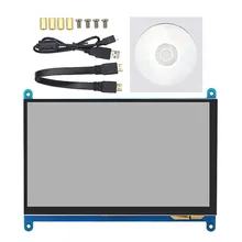 دعم إدخال HDMI 7.0" شاشة تعمل باللمس السعوية 1024X600 وحدة IPS TFT 7 بوصة لشاشة Raspberry Pi للأجهزة الرقمية