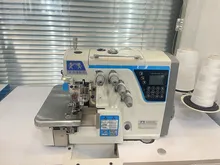 エックスオーバーロックフルオートマチックコンピュータ縫製機 自動糸切り付き