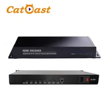 Sistem IPTV H. 265 H. 264 8 Saluran HDMI ke Pengkode IP Srt Rtmp Hls HTTP Pengkode Aliran