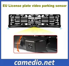 3 in 1 Europäisches Nummernschild Rückansichtskamera Parksensor System