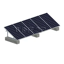 Sistema de Suporte de Concreto para Módulos Solares em Telhado Faltado