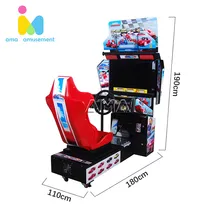 Macchina da Gioco Arcade per Corse di Auto con Schermo LCD da 32 Pollici - Simulatori di Guida per Corse di Auto Outrun per Centro Arcade