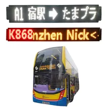 Pannello di visualizzazione della destinazione dell'autobus