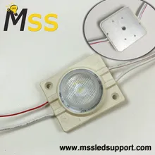Lente de haz estrecho de LED de alta potencia 3030 grado 15*55 módulo de LED de inyección IP67 módulo de LED de luz de borde para caja de luz de doble cara 1.5W