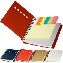 Caderno espiral com adesivo, adesivo de notas, bloco de adesivos, bloco de notas, caderno promocional com adesivo