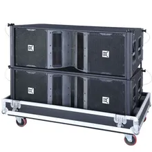 Sistema de sonido de escenario nuevo con arreglo de línea de cuerno plegado