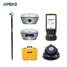 เครื่องสำรวจที่ดิน Apeks Ap50 ชุดเต็มพร้อม 1408 ช่อง IP68 ระบบ Google Rover ฐาน Ar Stakeout 3D โมเดล Rtk GPS