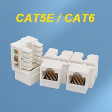 CAT5e/CAT6 UTP RJ45 キーストーンジャック 非シールドイーサネットネットワークモジュール