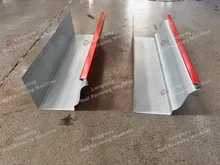 Macchina per la produzione di scossaline rotonde e quadrate, macchina per la formatura a rulli di tubi di scarico per la pioggia, macchina per la produzione di grondaie