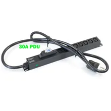1u PDU Horizontale Rackmontage Voedingsstrip met Overbelasting Bescherming